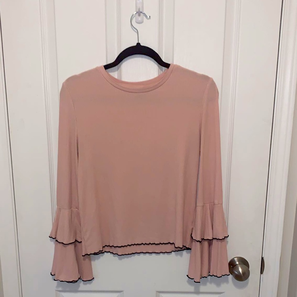 Blush Wide Sleeve Top